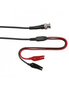 Ponta de teste em cabo coaxial BNC macho + 2 Pincas Crocodil