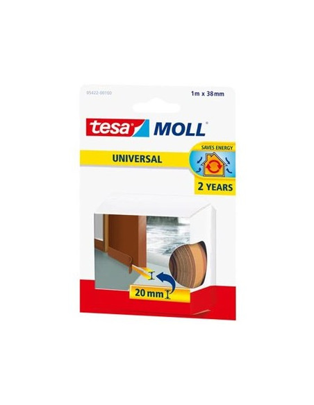 Fita Adesiva Espuma Tesa Veda Portas Castanha 38mmx1mt