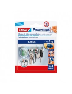 Recarga Tiras Gancho Tesa Powerstrips 50mmx20mm 10un