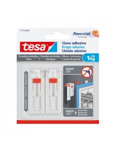 Prego Adesivo Tesa Powerstrips 1Kg Superfícies Porosas 2un