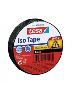 Fita Adesiva Tesa Isolamento Elétrico 19mmx20m Preto