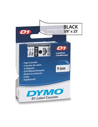 Fita Gravacao Dymo 09mmx7m Transparente/Preto (40910)