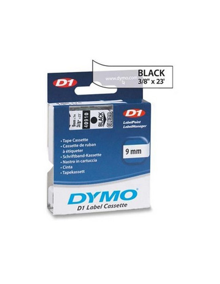 Fita Gravacao Dymo 09mmx7m Transparente/Preto (40910)