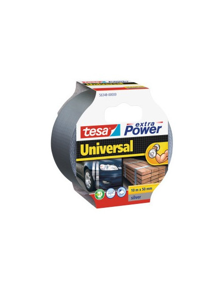 Fita Adesiva Tecido Tesa Extra Power 50mmx10m Cinza