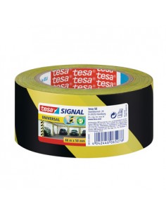 Fita Adesiva PP Sinalização Amarelo/ Preto 50mmx66mts 1un