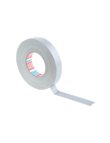Fita Adesiva Tesa Tecido Revestida Acrilico 50mmx25mt Cinza