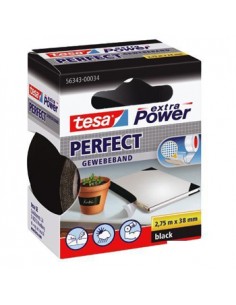 Fita Adesiva Tecido Tesa Extra Power 38mmx2.75m Preto