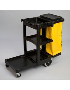 Carro Limpeza com Saco 116,8x55,2x97,5cm Preto