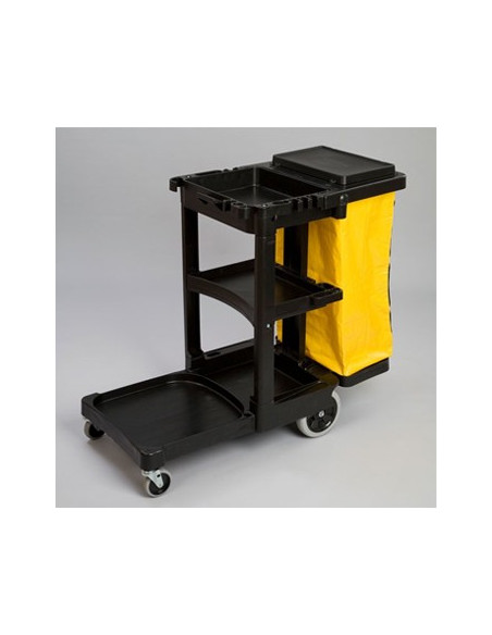 Carro Limpeza com Saco 116,8x55,2x97,5cm Preto