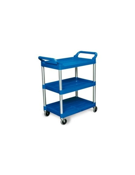 Carro Servico 85x47x93cm 3 Niveis Azul