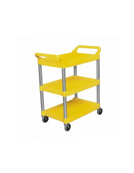 Carro Servico 85x47x93cm 3 Niveis Amarelo