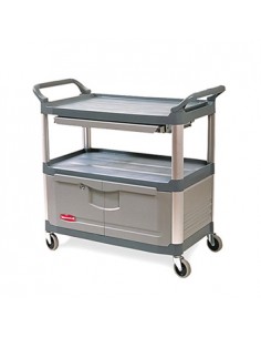 Carro Servico X-Tra 103x51x96cm com gaveta e armario Cinza