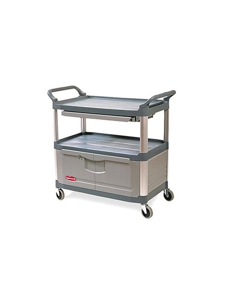 Carro Servico X-Tra 103x51x96cm com gaveta e armario Cinza
