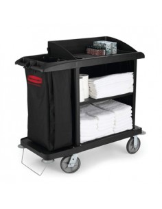 Carro Servico Hotel 124,5x56x127cm  Preto