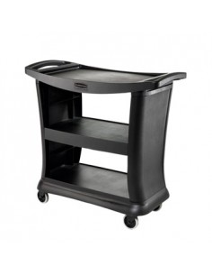 Carro Servico Executivo 97x51x99cm 3 Niveis Preto