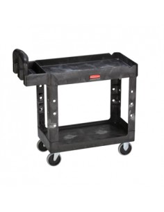 Carro Trabalho com prateleiras e Rebordo 226Kg Preto (S)