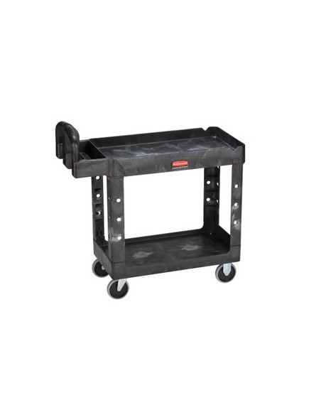 Carro Trabalho com prateleiras e Rebordo 226Kg Preto (S)