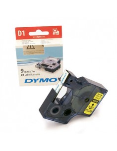 Fita Gravacao Dymo 09mmx7m Preto/Amarelo (40918)