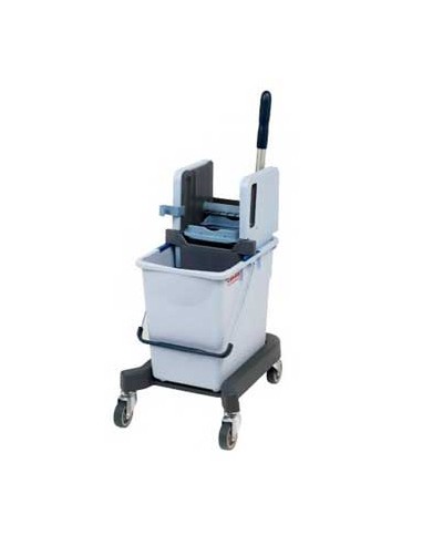 Balde c/Prensa "Carrinho Expert" Vileda 25L Cinza 1un