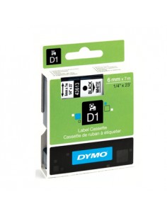 Fita Gravacao Dymo 06mmx7m Preto/Branco (43613)