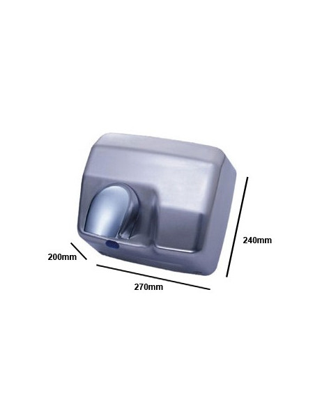 Secador de Maos Electrico com Sensor PW-250 2500W Aco Cromad