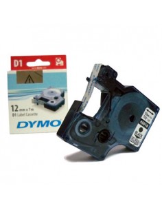 Fita Gravacao Dymo 12mmx7m Transparente/Preto (45010)