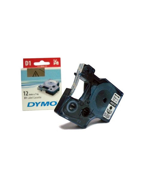 Fita Gravacao Dymo 12mmx7m Transparente/Preto (45010)