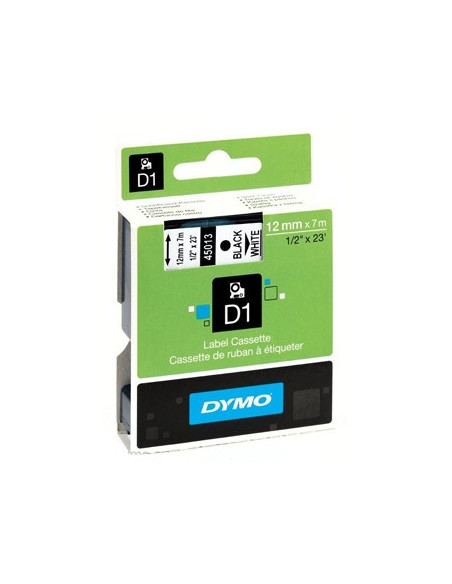 Fita Gravacao Dymo 12mmX7m Preto/Branco (45013)