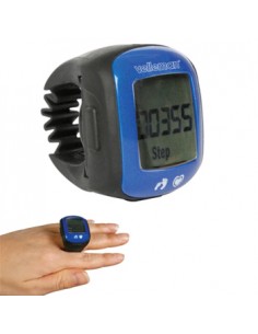 Pedómetro c/indicador de freq cardíaca c/suporte tipo anel